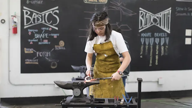 Artisans at the Trackers forge
