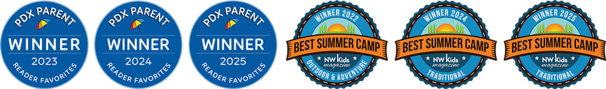Awards and badges for Trackers Camps